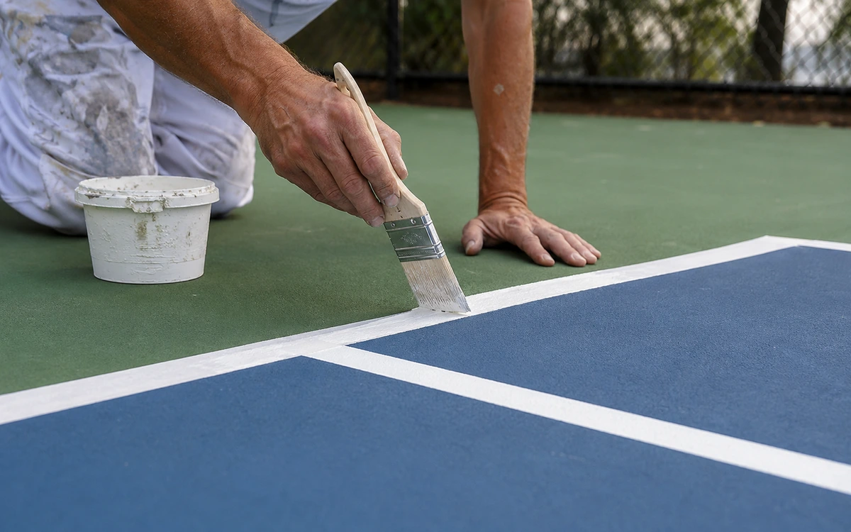Pickleball court painting contractor